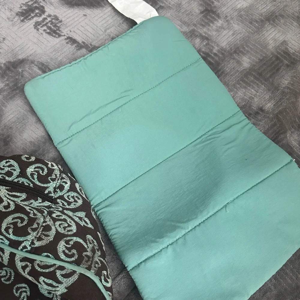 Petunia Pickle Bottom Brown & Turquoise Hobo Diaper Bag